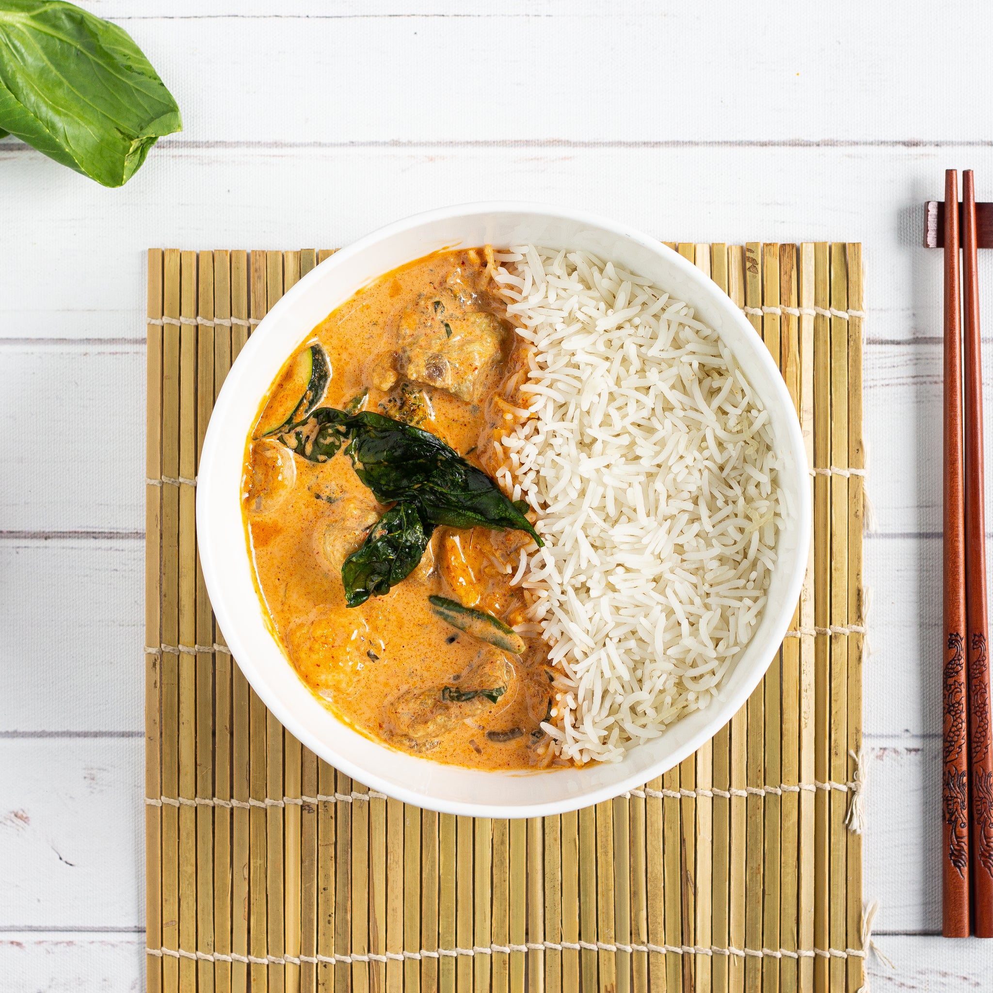 Red Thai Curry with Rice - Chicken Image