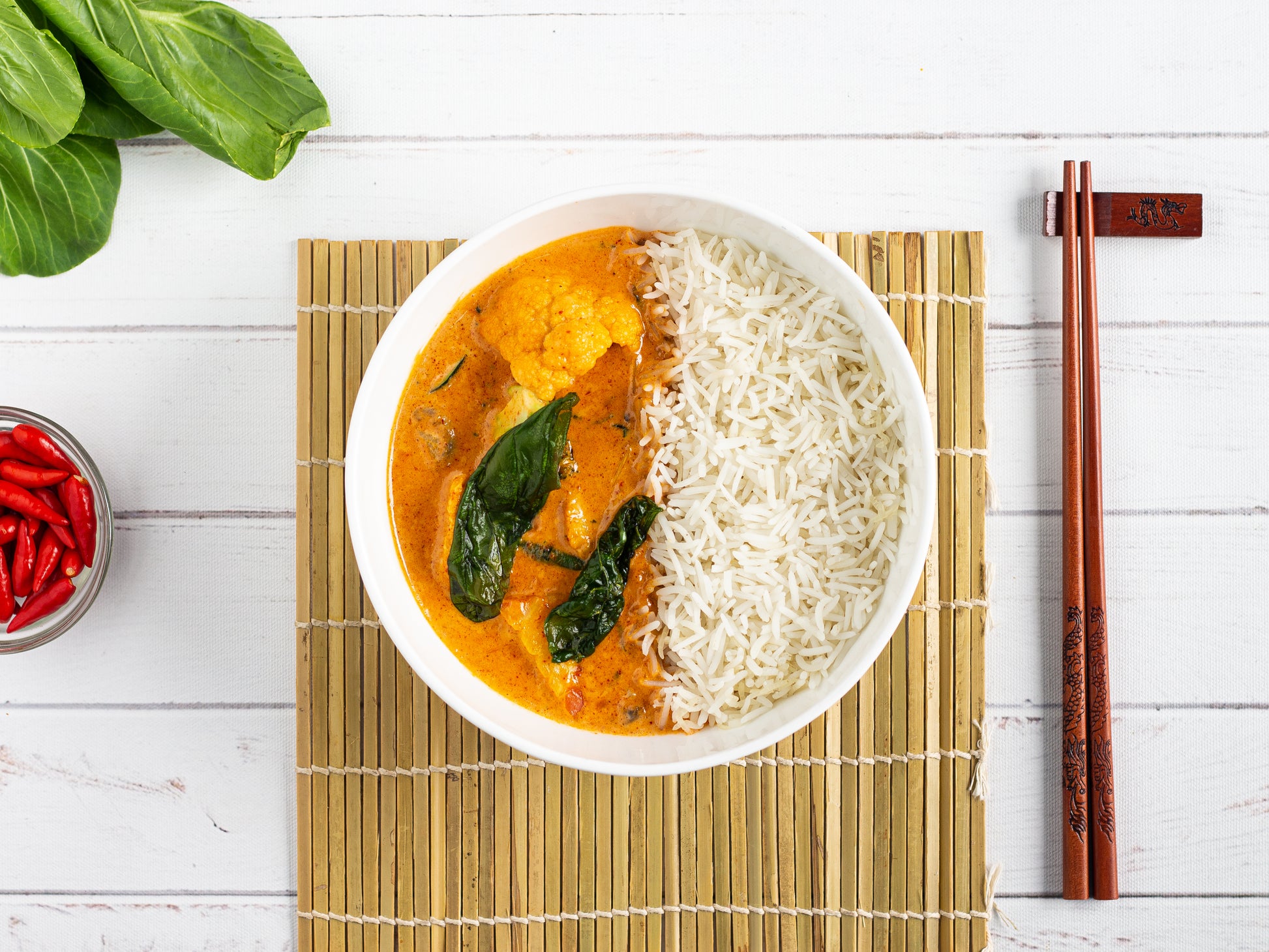 Red Thai Curry with Rice - Veg Image